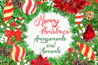 22 Watercolor Christmas Clipart Illustrations