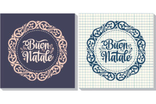 Buon Natale Christmas Template Illustrations
