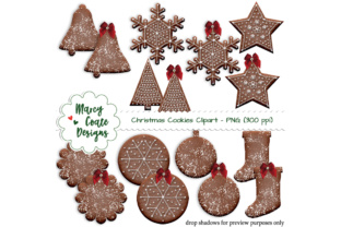 Chocolate Christmas Cookies Illustrations