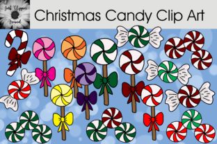 Christmas Candy Clip Art: Festive Illustrations for Real Publishing