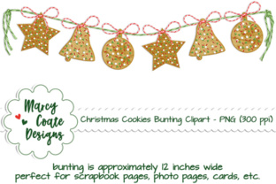 Christmas Cookies Bunting Illustrations