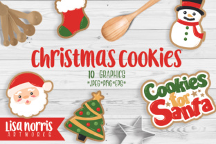 Christmas Cookies Clip Art Graphics: Festive Illustrations