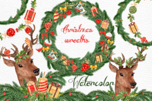 Christmas Deer Clipart: Festive Illustrations for Crafters