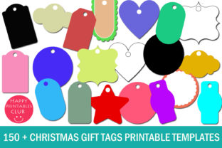 Christmas Gift Tags Printable Templates Illustrations