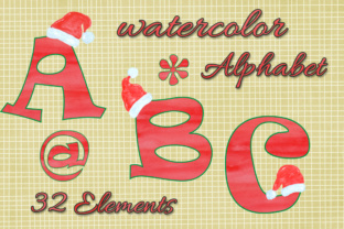 Christmas Kids Alphabet Illustrations
