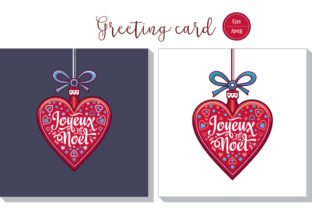Joyeux Noel French Christmas Card Illustrations