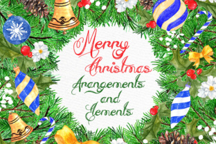 Watercolor Christmas Clipart Illustrations