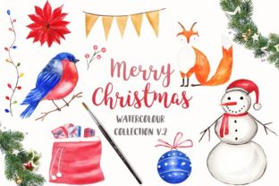 Watercolor Christmas Collection Illustrations